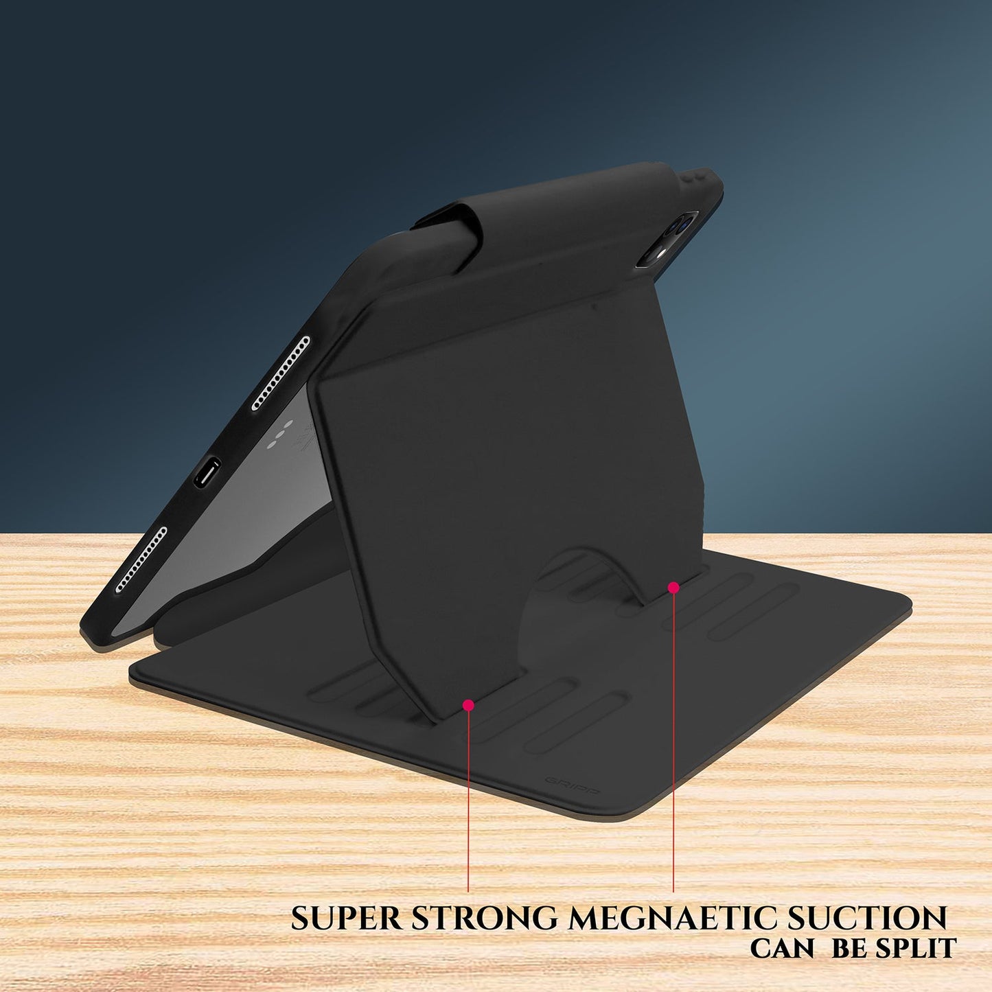 Gripp Styleus Case For Apple Ipad Pro 11" 2021 - Black
