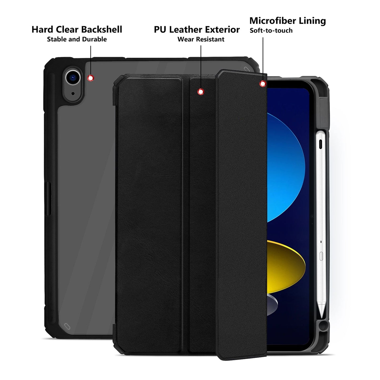 Gripp Defender Case For Apple Ipad 10.9" (10th Generation) 2022 - Black