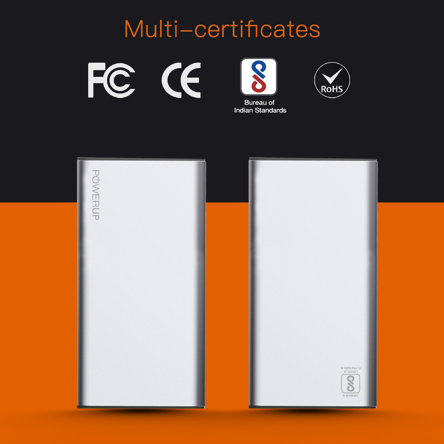 Powerup Alupac 5000mah Aluminium Power Bank 1usb - Gunmetal