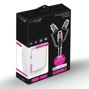 Powerup Led Wall Charger (For All Countries) + 3in1 Cable 1.5m