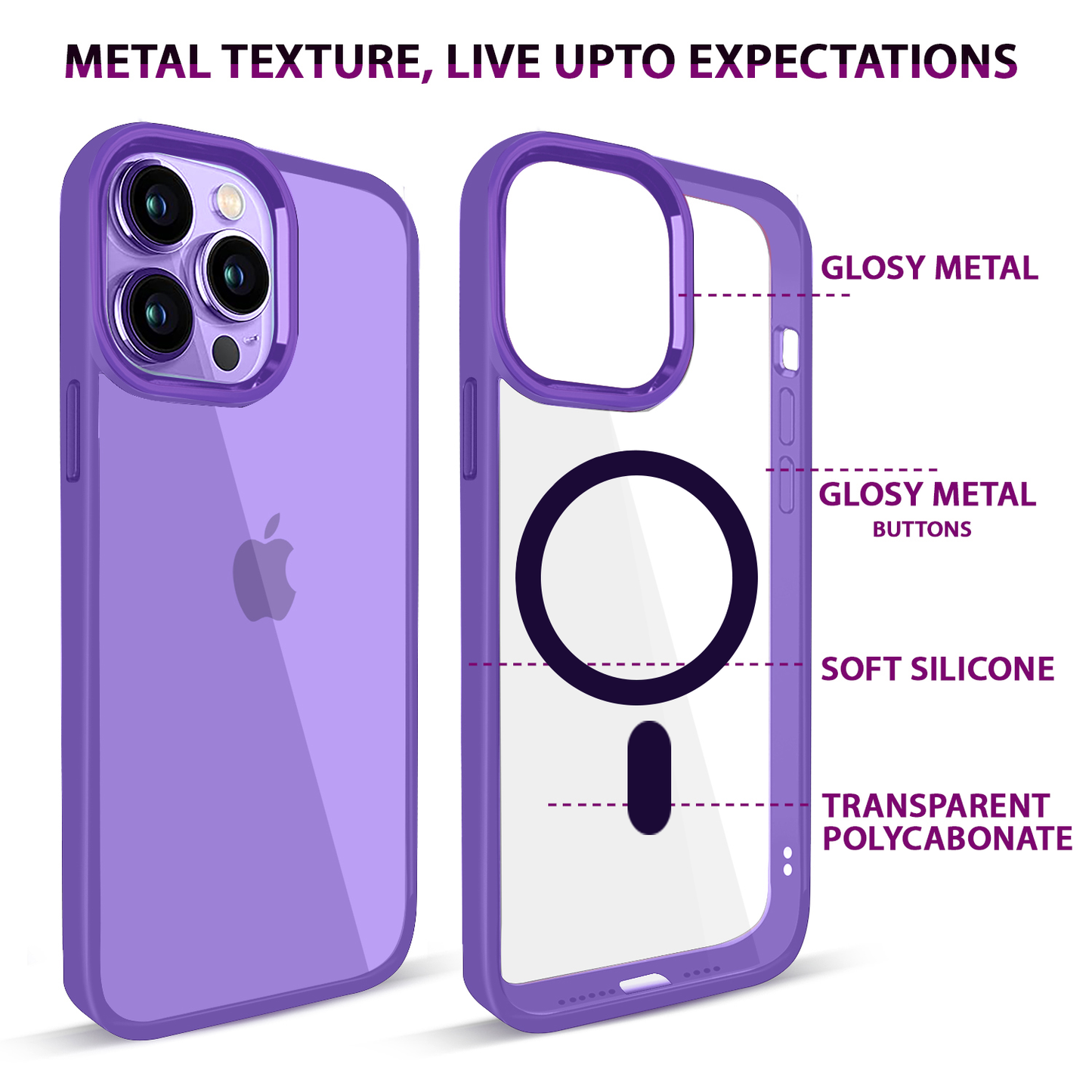 Gripp Clarion Magsafe Case For Apple Iphone 14 Pro (6.1") - Purple