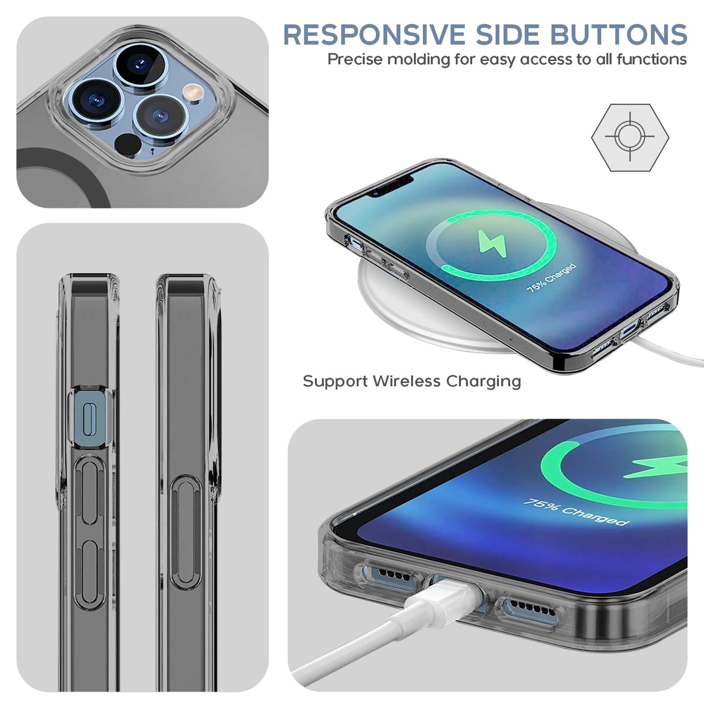 Gripp Neo Magsafe Case For Apple Iphone 13 Pro Max (6.7") - Smoke