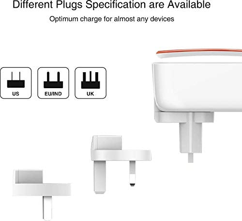Powerup Led Wall Charger (For All Countries) + 3in1 Cable 1.5m