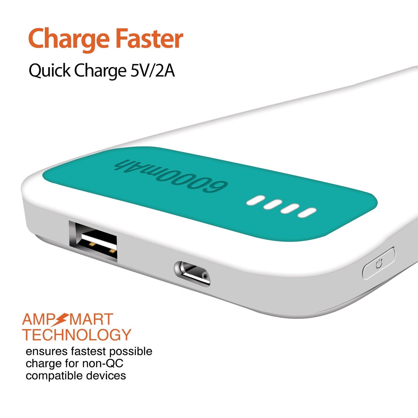 Powerup 6000mah Power Bank Enerpac6000 Duo-usb - Green