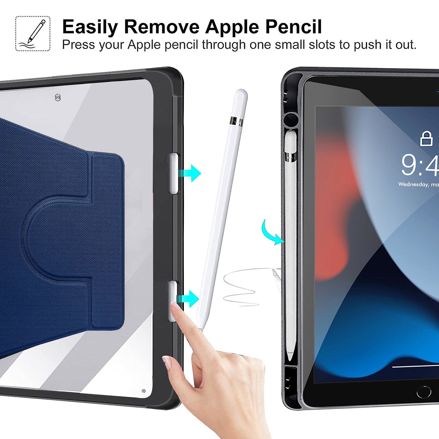 Gripp Revolv Case For Apple Ipad 10.2" - Blue