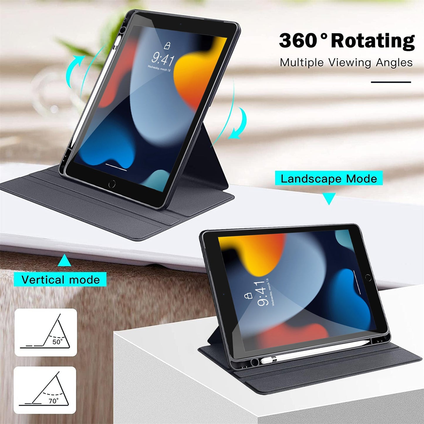 Gripp Revolv Case For Apple Ipad 10.2" - Grey