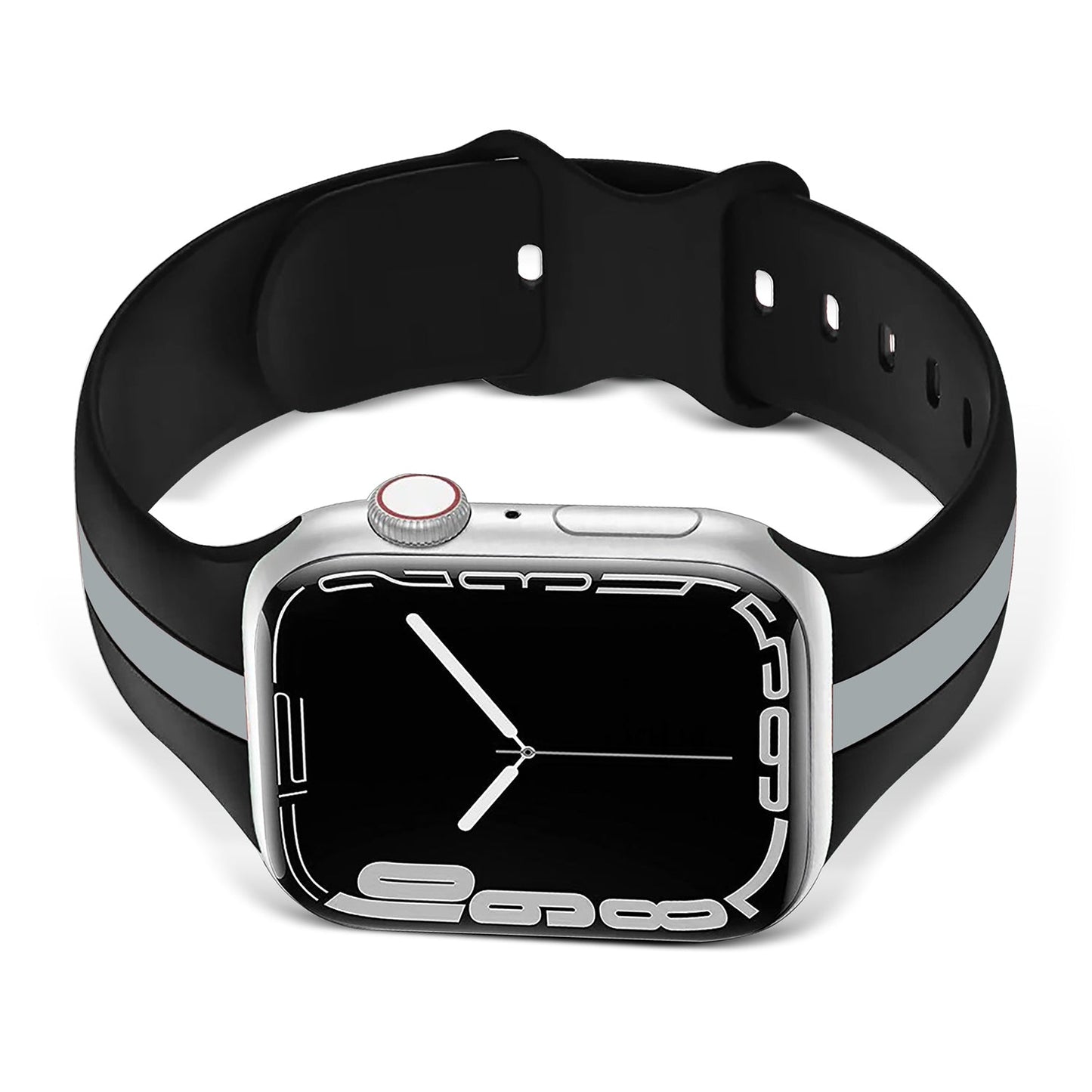 Gripp 45/49mm Tutone Watch Strap - Black/grey