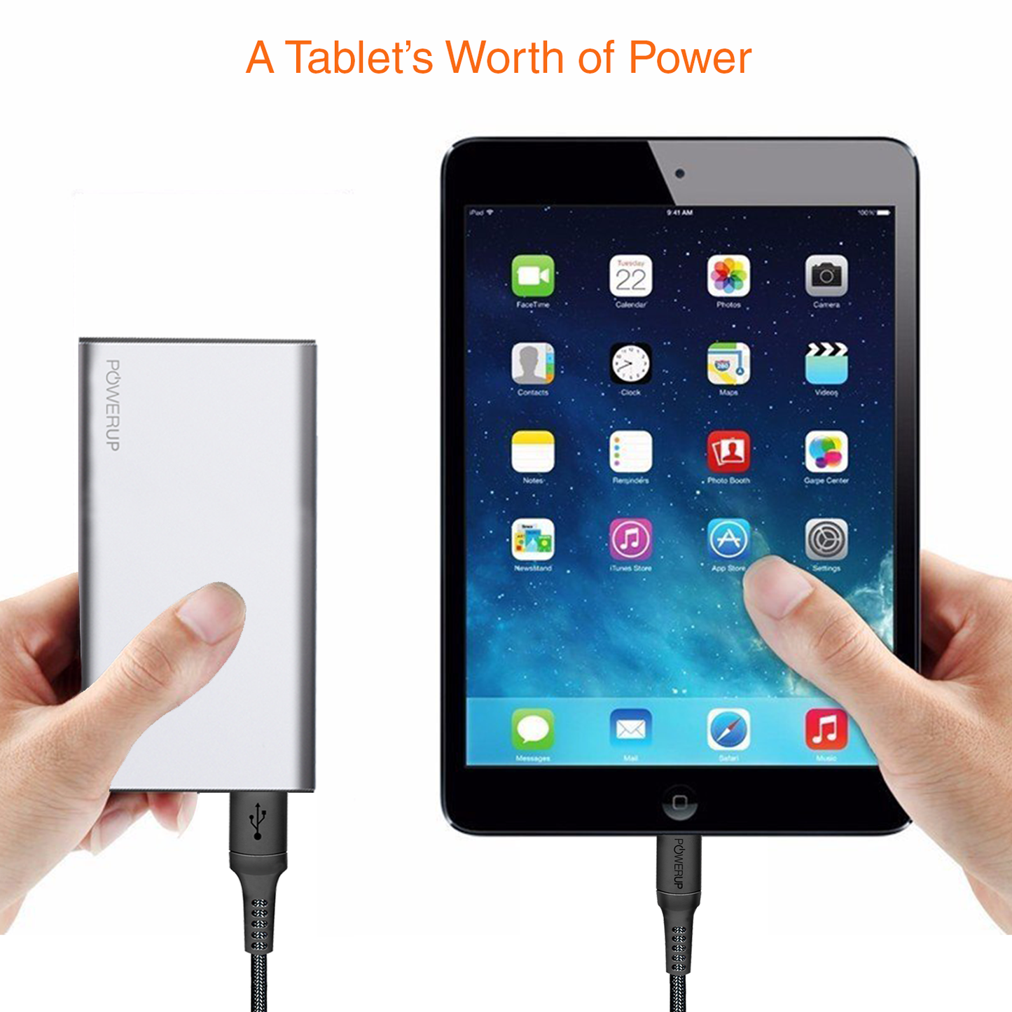 Powerup Alupac 5000mah Aluminium Power Bank 1usb - Gunmetal