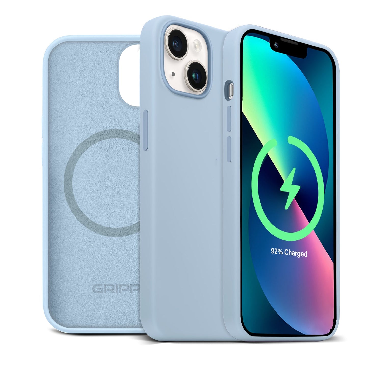 Gripp Rubon Case For Apple Iphone 14 Plus (6.7") With Magsafe - Sierra Blue