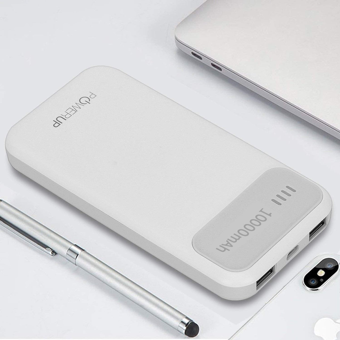Powerup 10000mah Power Bank Enerpac10000 Duo-usb - Grey