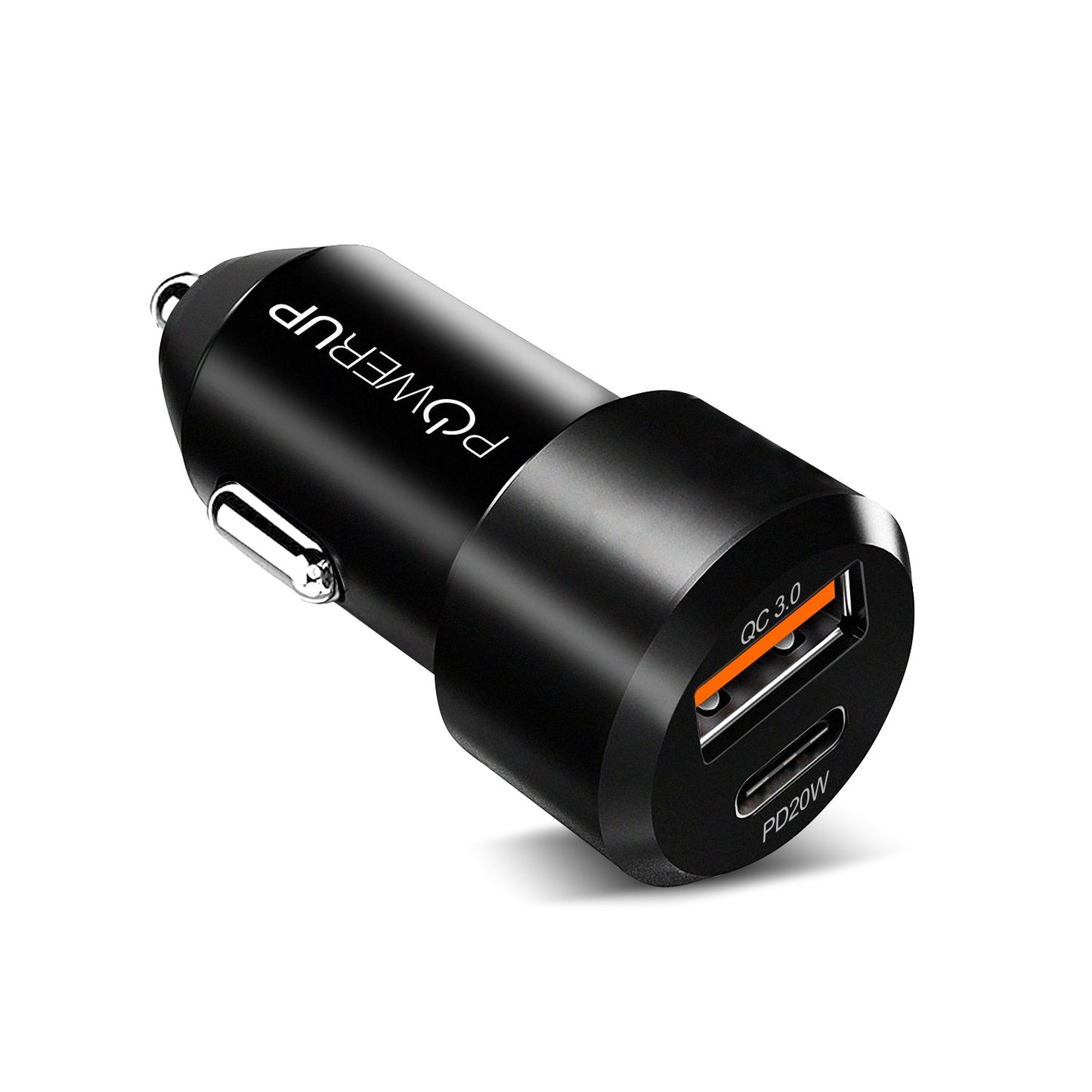 Powerup Type-c Quick Car Charger - Black