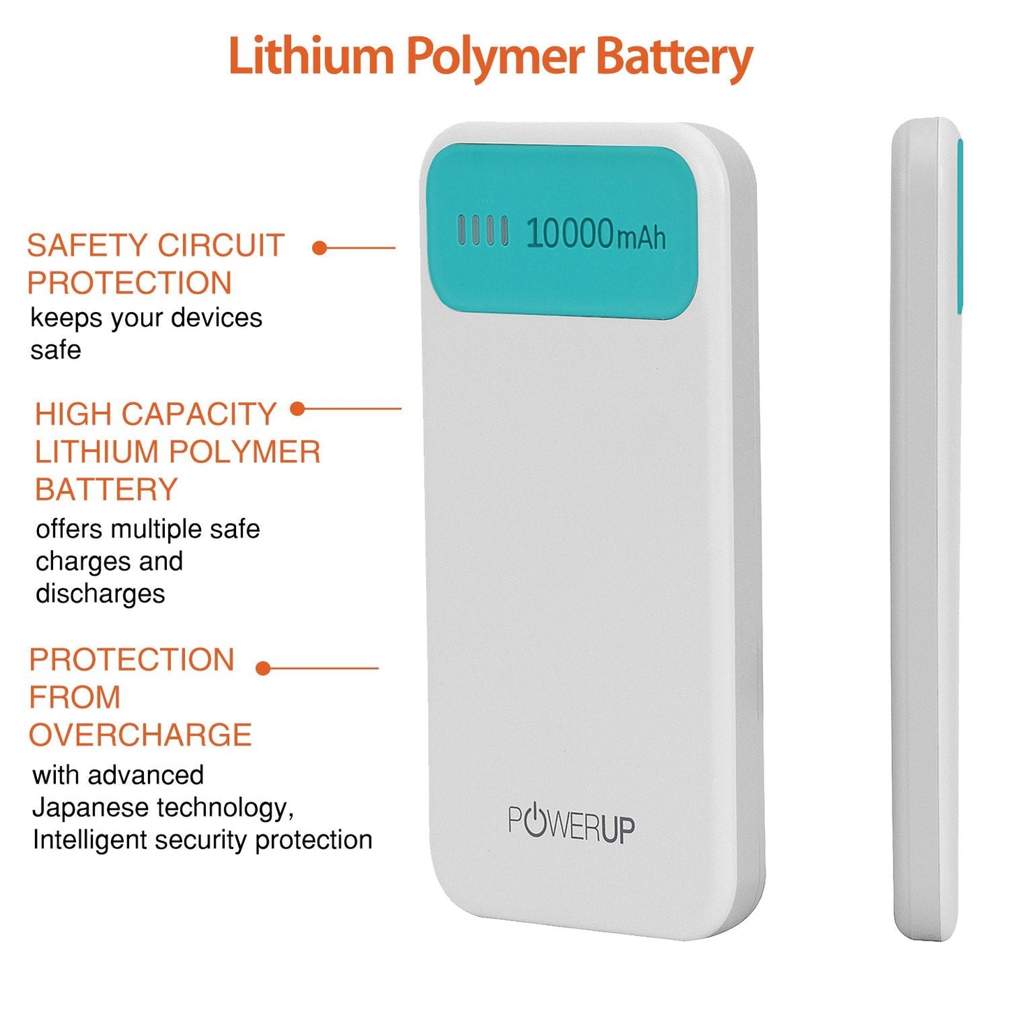 Powerup 10000mah Power Bank Enerpac10000 Duo-usb - Green