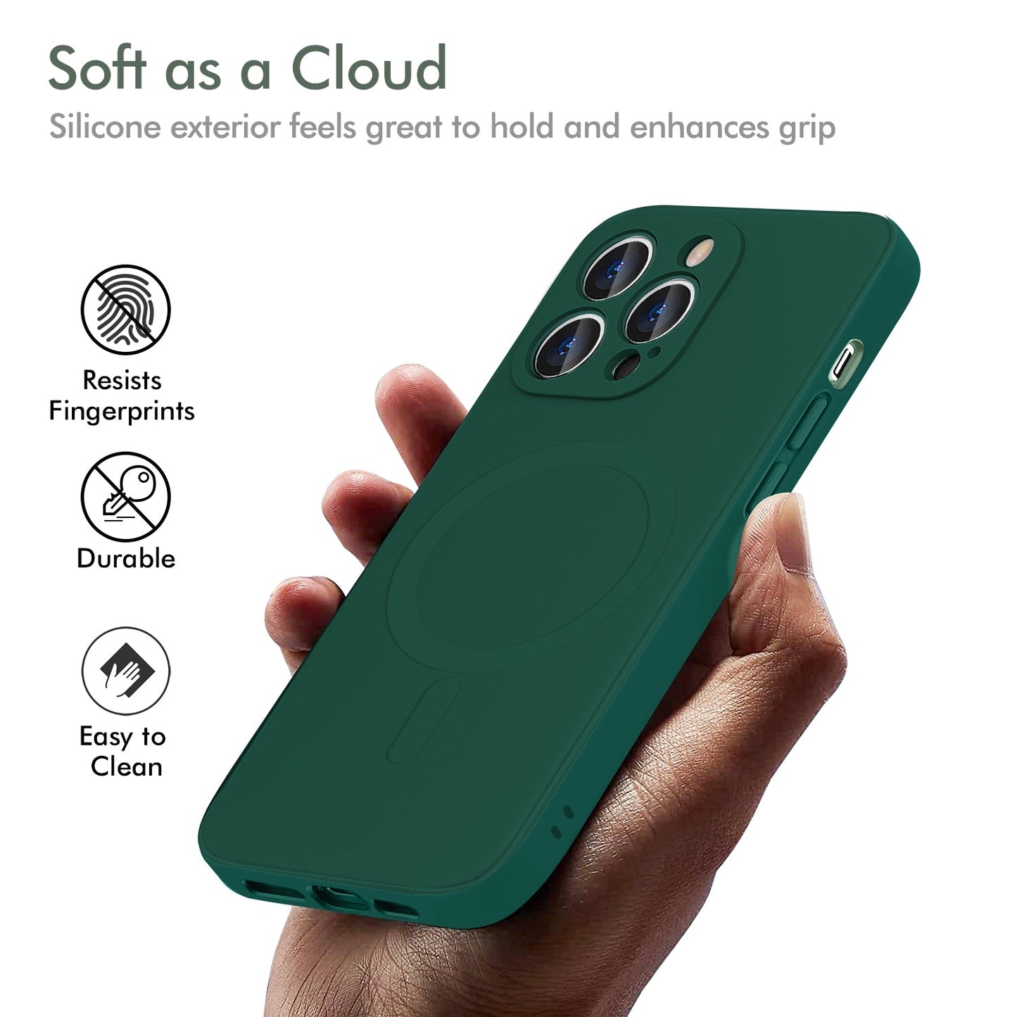 Gripp Rublite Magsafe Case For Apple Iphone 13 Pro (6.1") - Green