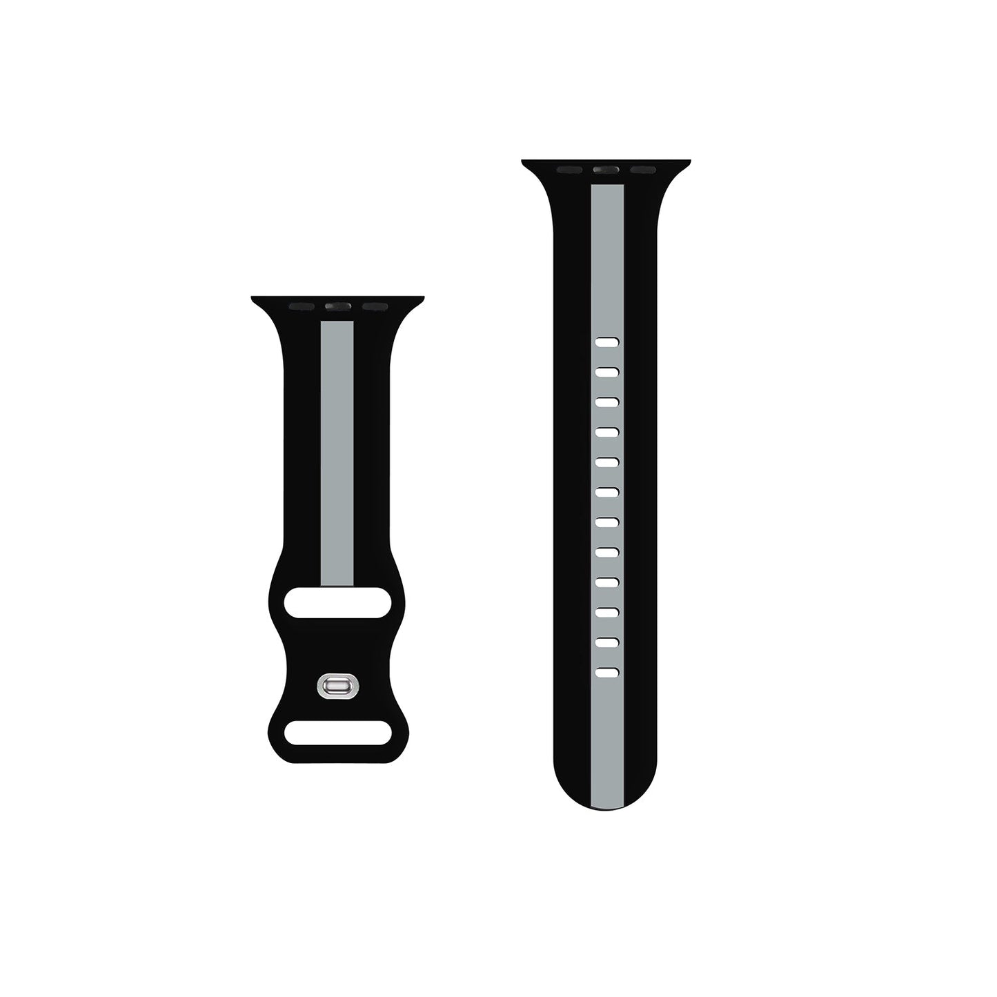 Gripp 45/49mm Tutone Watch Strap - Black/grey