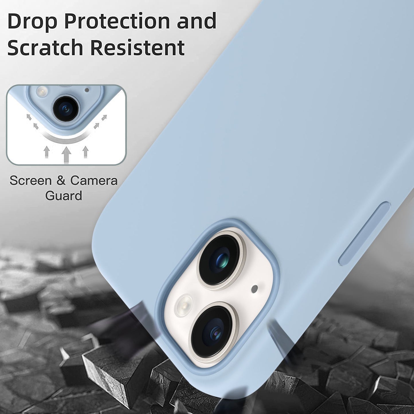 Gripp Rubon Case For Apple Iphone 14 Plus (6.7") With Magsafe - Sierra Blue