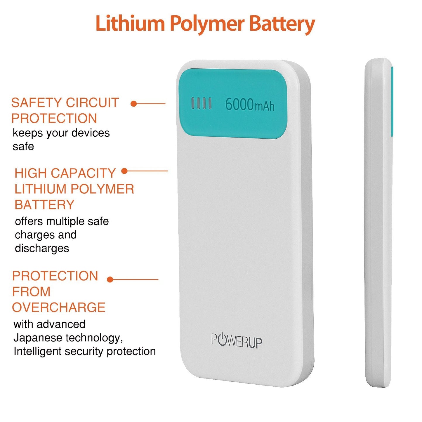 Powerup 6000mah Power Bank Enerpac6000 Duo-usb - Green