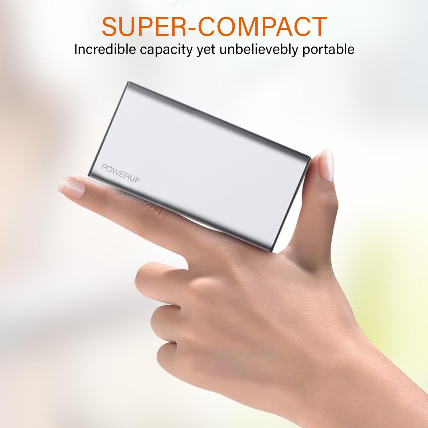 Powerup Alupac 5000mah Aluminium Power Bank 1usb - Gunmetal