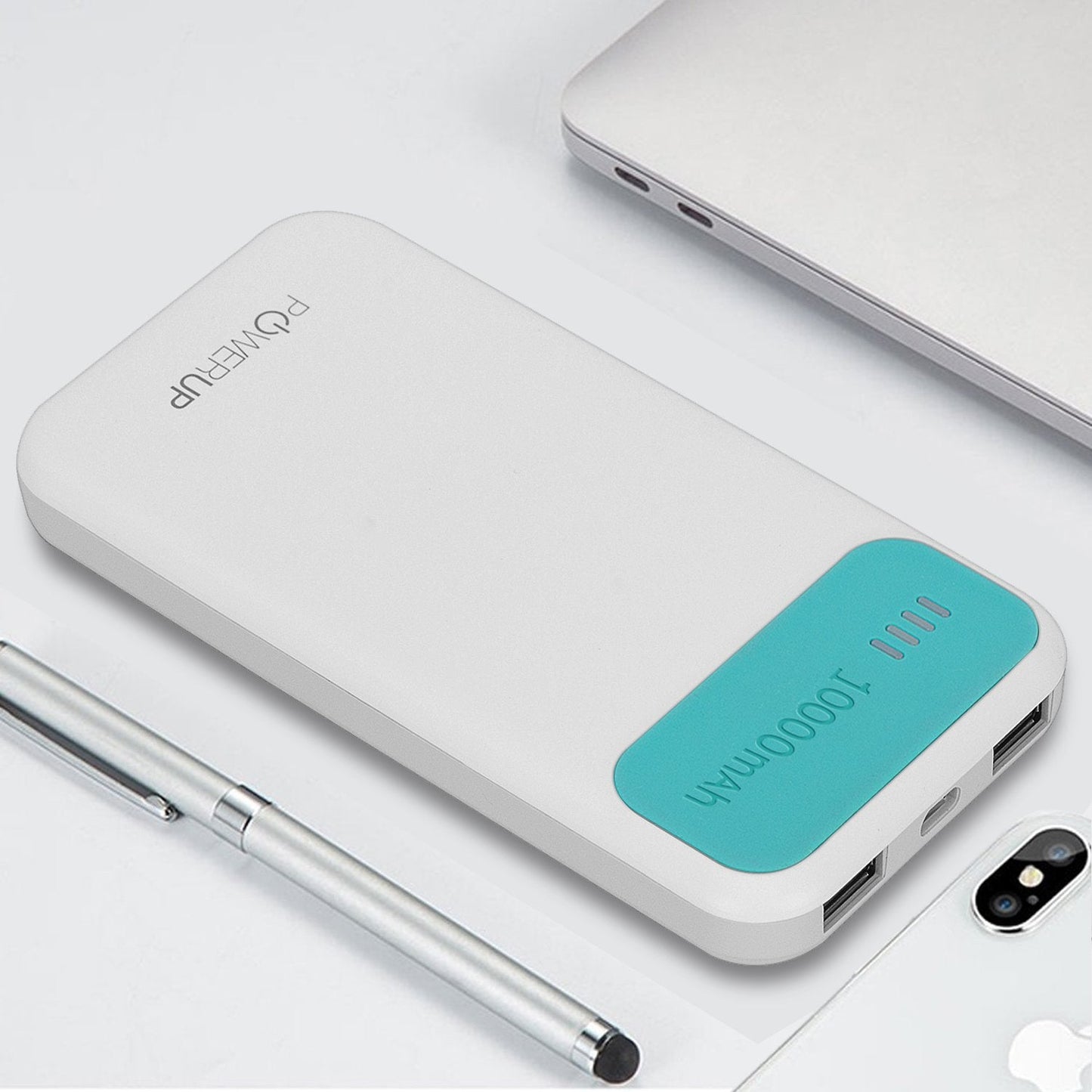Powerup 10000mah Power Bank Enerpac10000 Duo-usb - Green