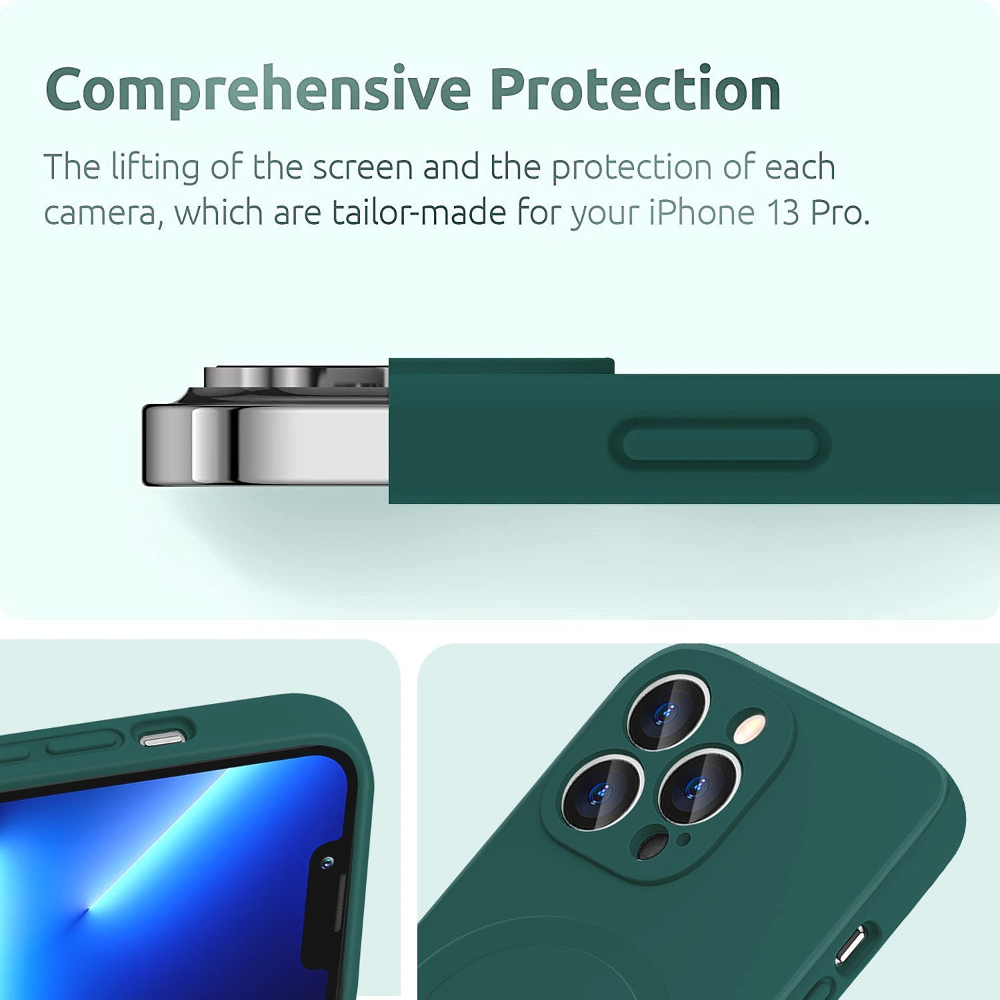 Gripp Rublite Magsafe Case For Apple Iphone 13 Pro (6.1") - Green