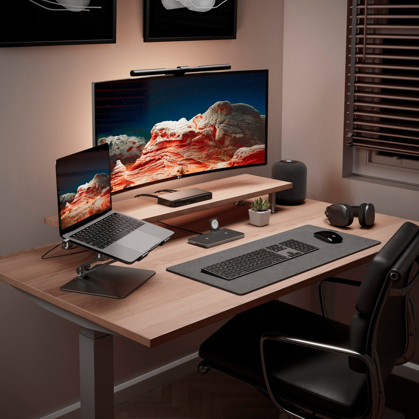 Alogic Elite Adjustable Laptop Stand, Ergonomic Riser With High Quality Aluminium Design, Portable And Sturdy, Compatible With Macbook Pro, Macbook Air, Dell Xps, Chromebook And More.