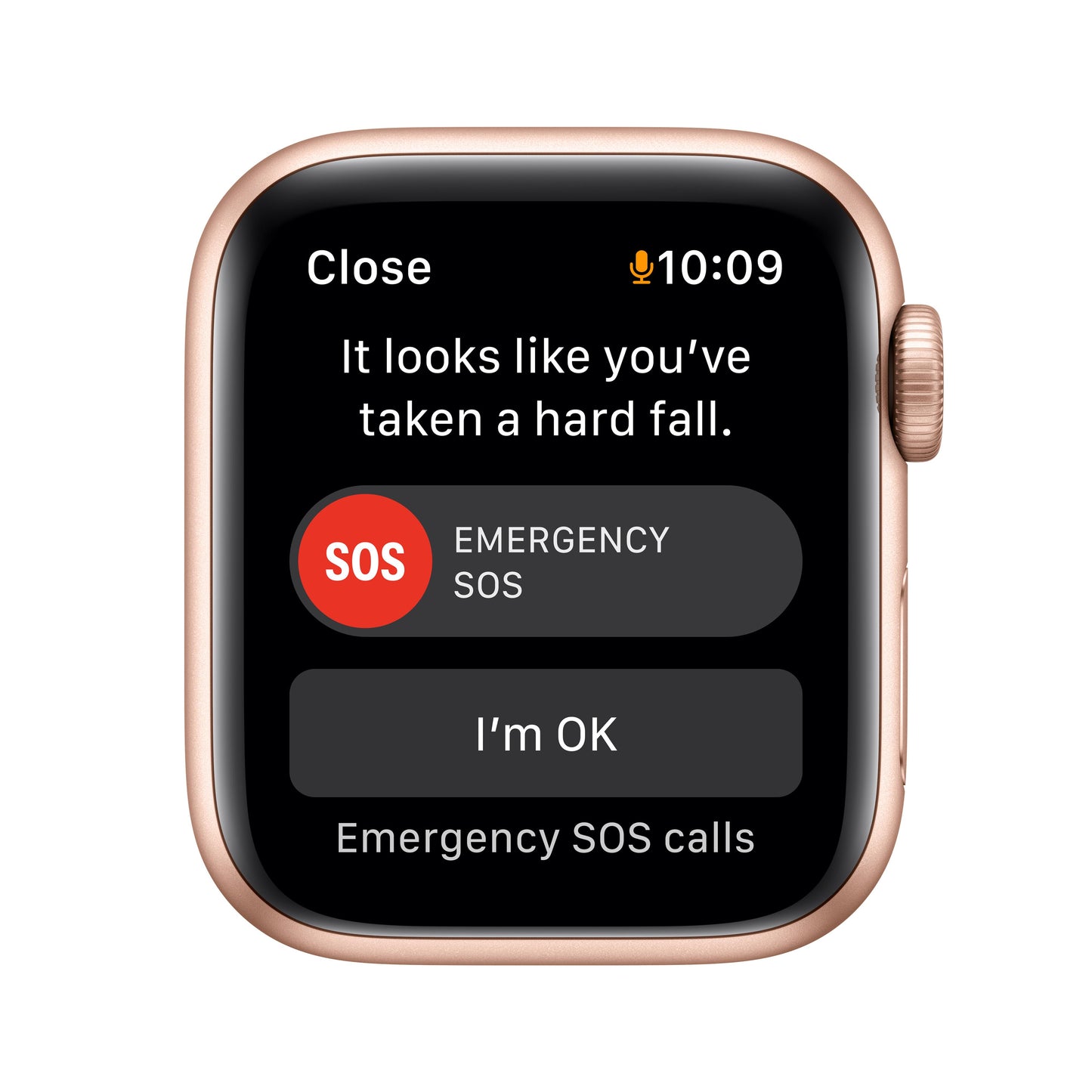 Apple Watch SE GPS, 40mm Gold Aluminium Case with Starlight Sport Band - Regular