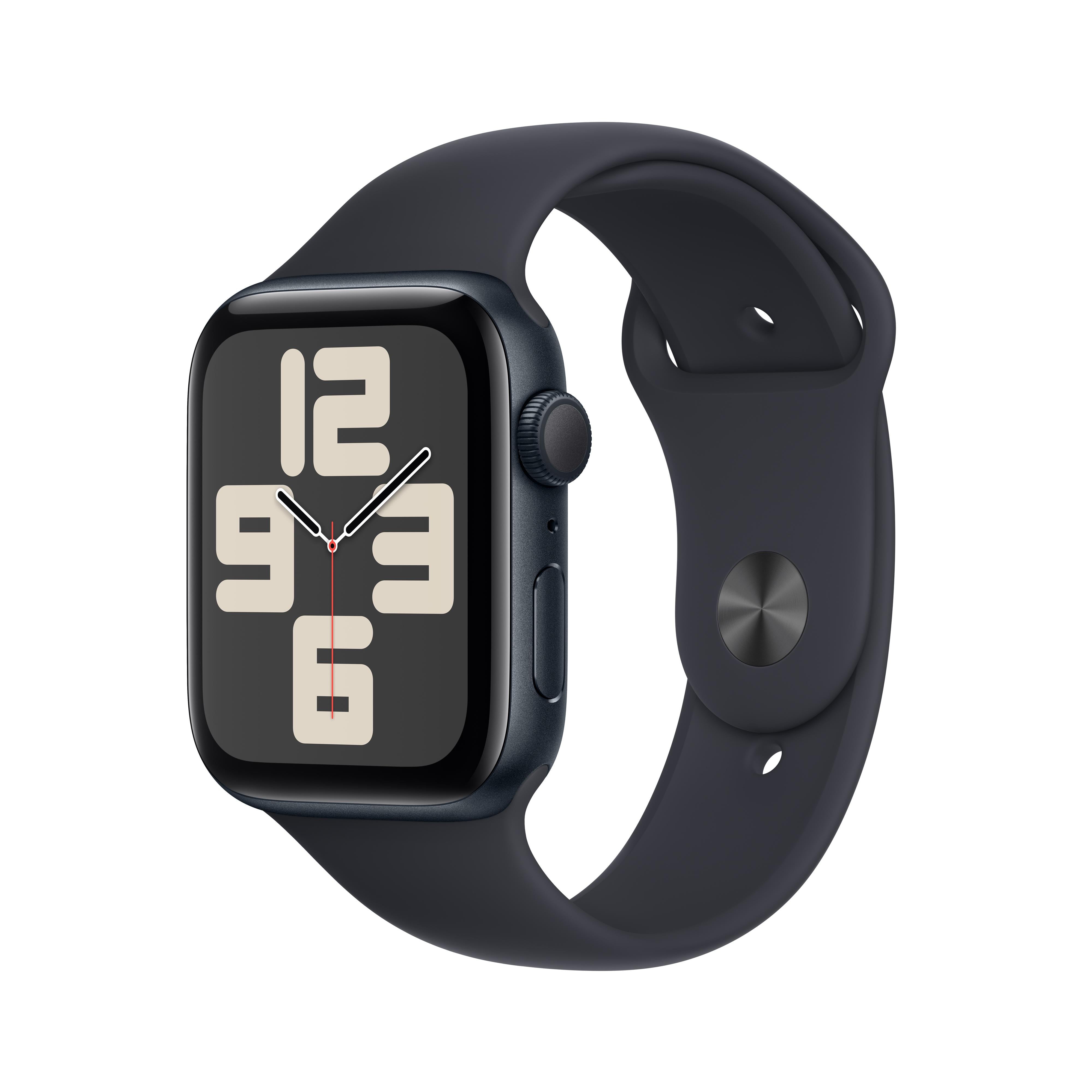 Apple Watch SE GPS 44mm Midnight Aluminium Case with Midnight Sport Ba