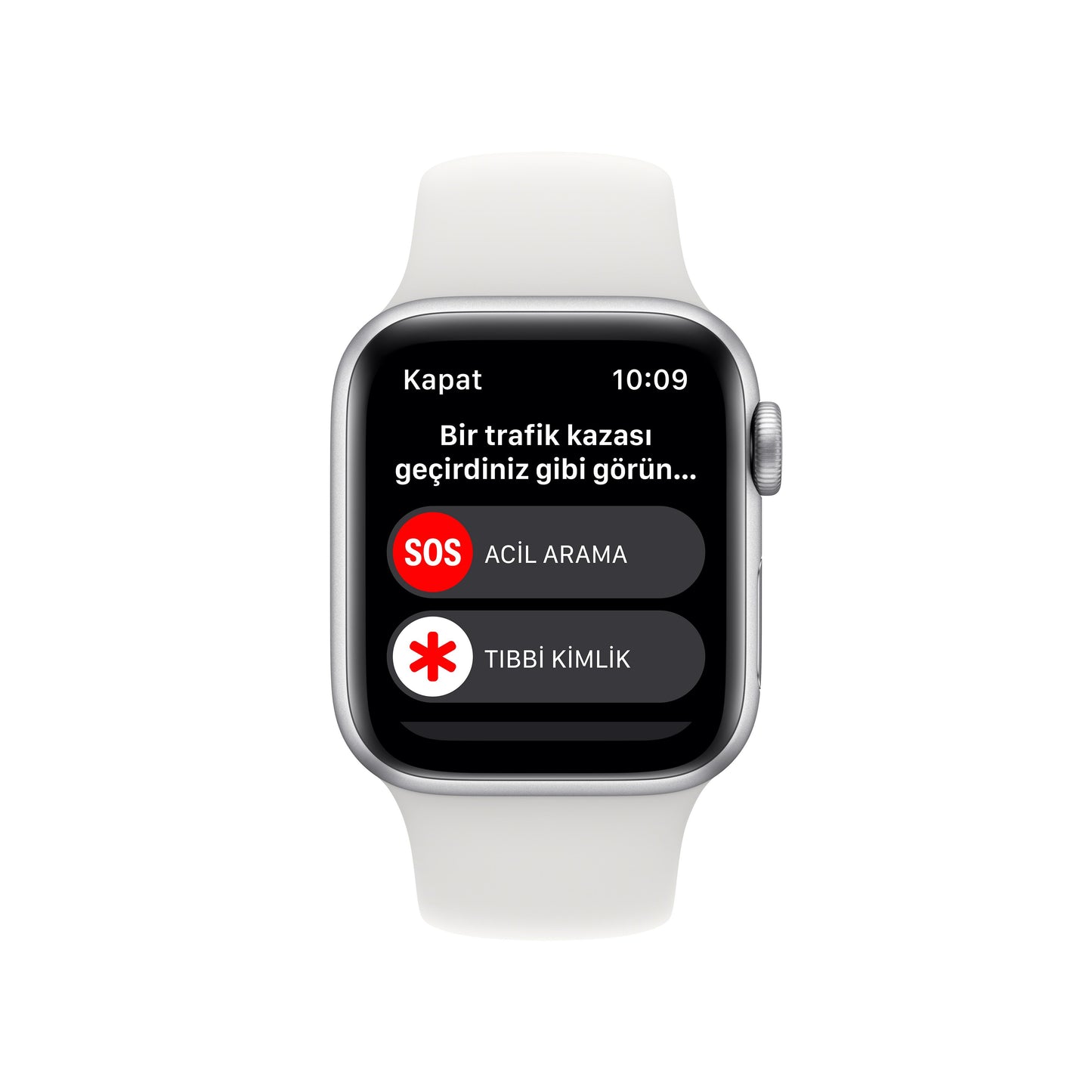 Apple Watch SE GPS + Cellular 40mm Silver Aluminium Case with White Sport Band - Regular