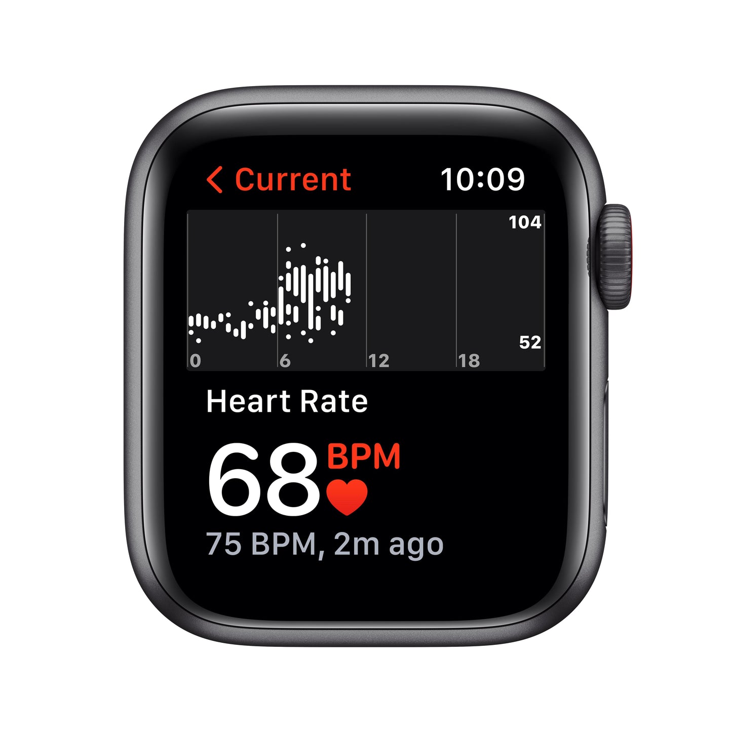Apple Watch SE GPS + Cellular, 40mm Space Grey Aluminium Case with Tornado/Grey Sport Loop