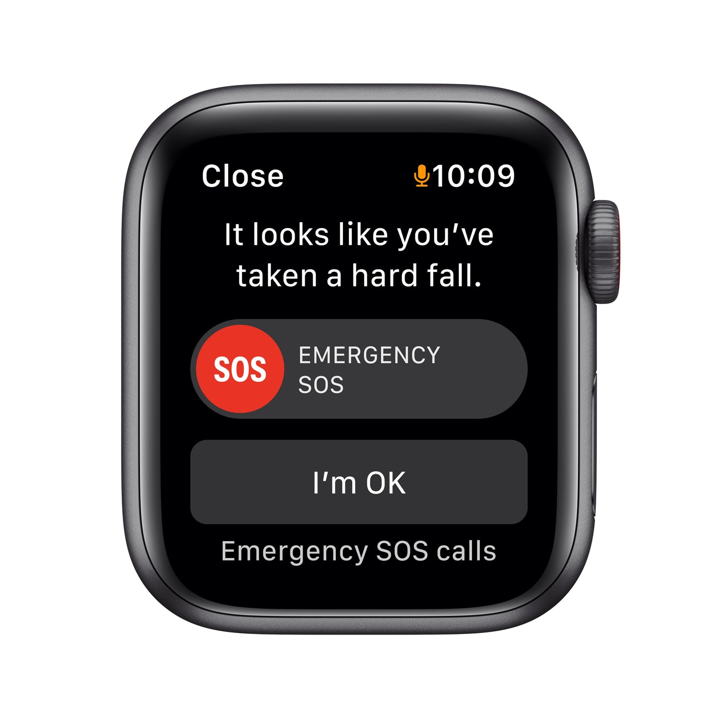 Apple Watch SE GPS + Cellular, 40mm Space Grey Aluminium Case with Tornado/Grey Sport Loop
