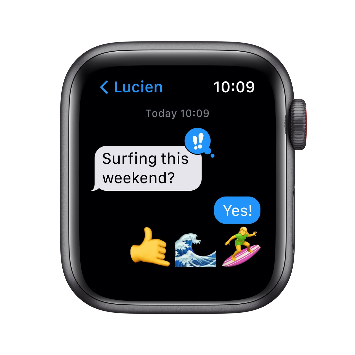 Apple Watch SE GPS + Cellular, 40mm Space Grey Aluminium Case with Tornado/Grey Sport Loop