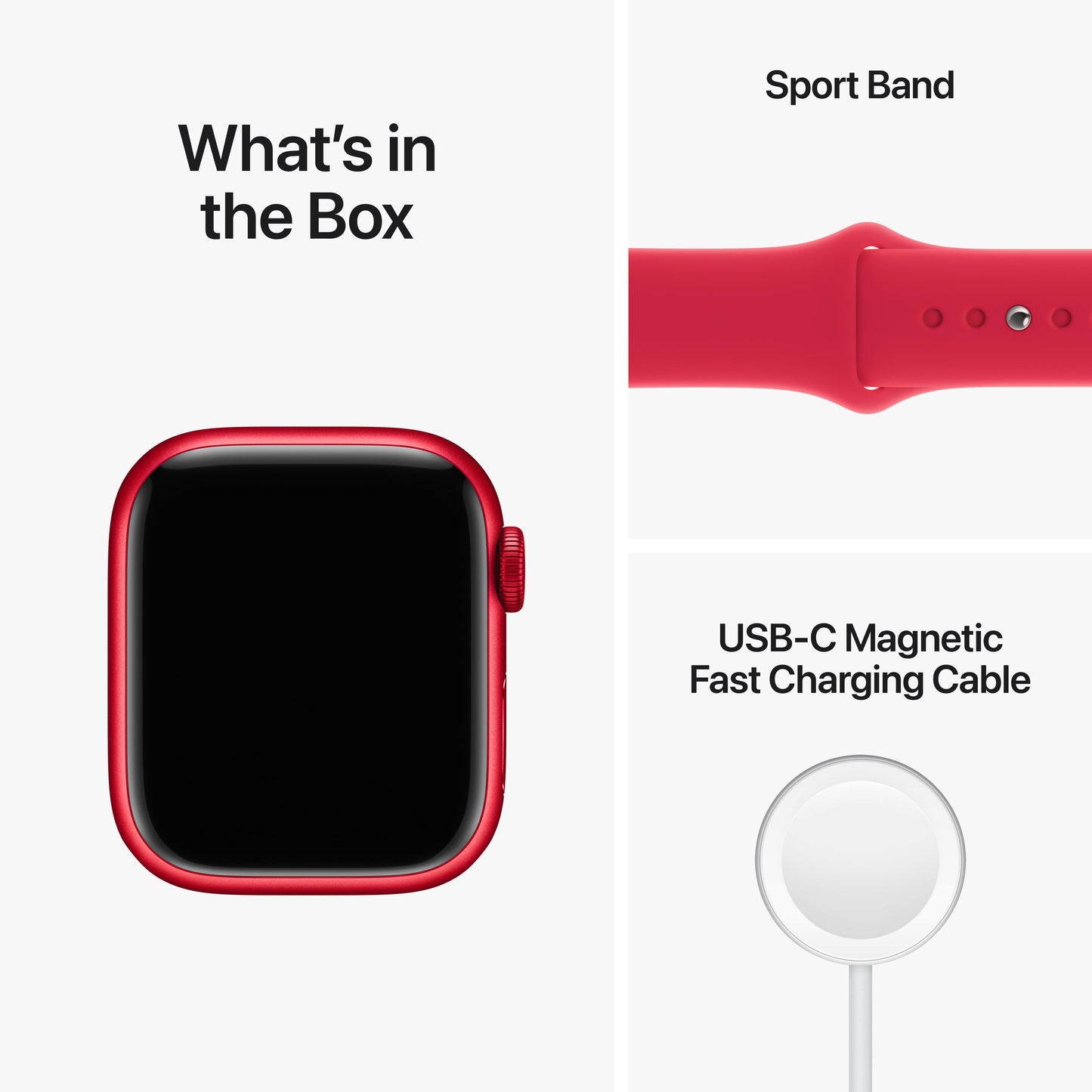 Apple Watch Series 8 GPS + Cellular 41mm (PRODUCT)RED Aluminium Case with (PRODUCT)RED Sport Band - Regular