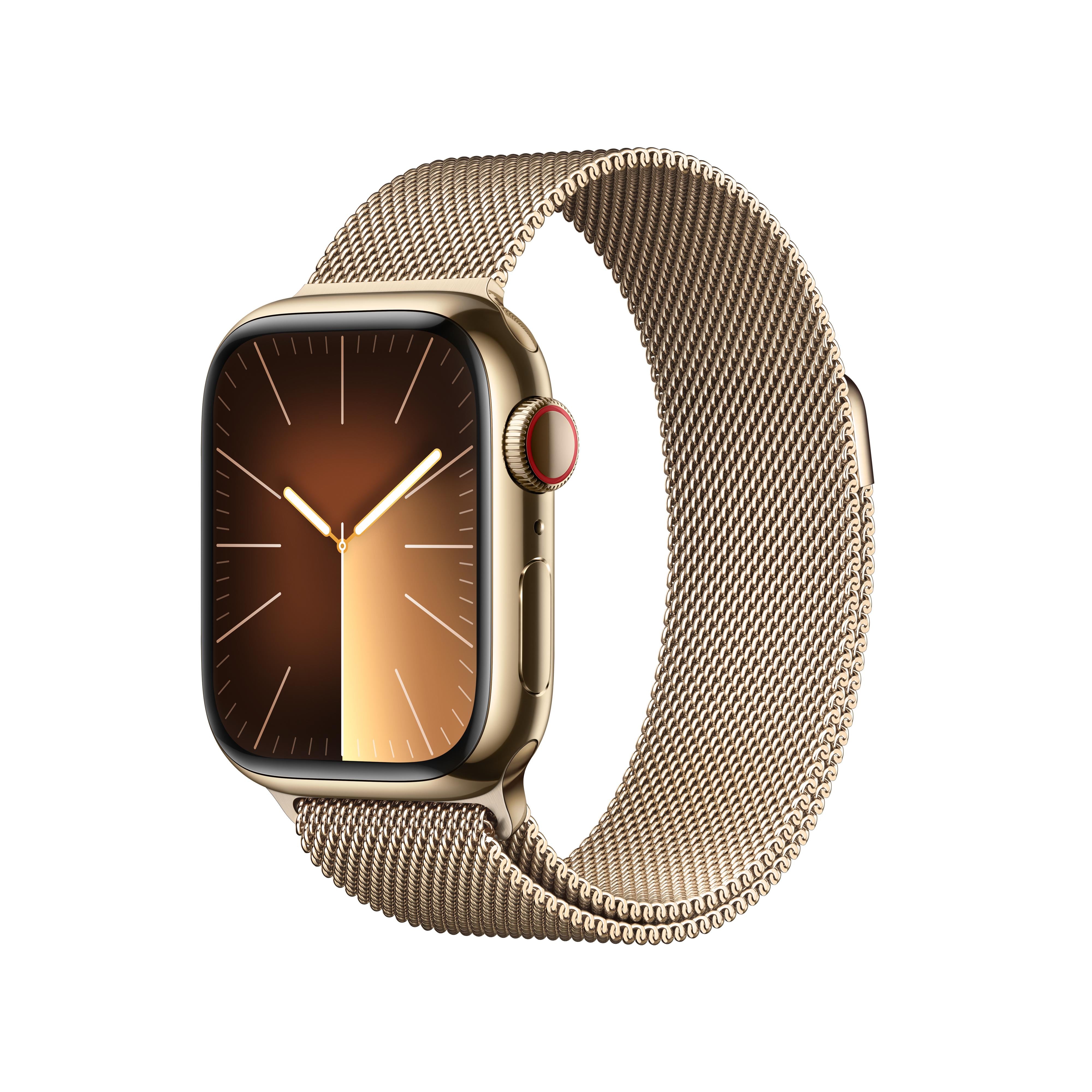 Apple Watch Series GPS Cellular 41mm Gold Stainless Steel Case wit
