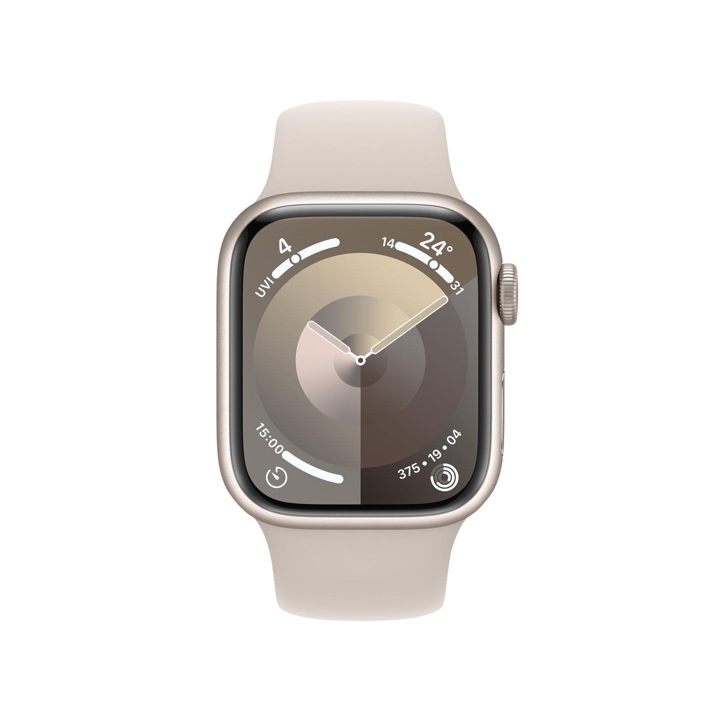 Apple Watch Series 9 GPS + Cellular 41mm Starlight Aluminium Case with Starlight Sport Band - S/M
