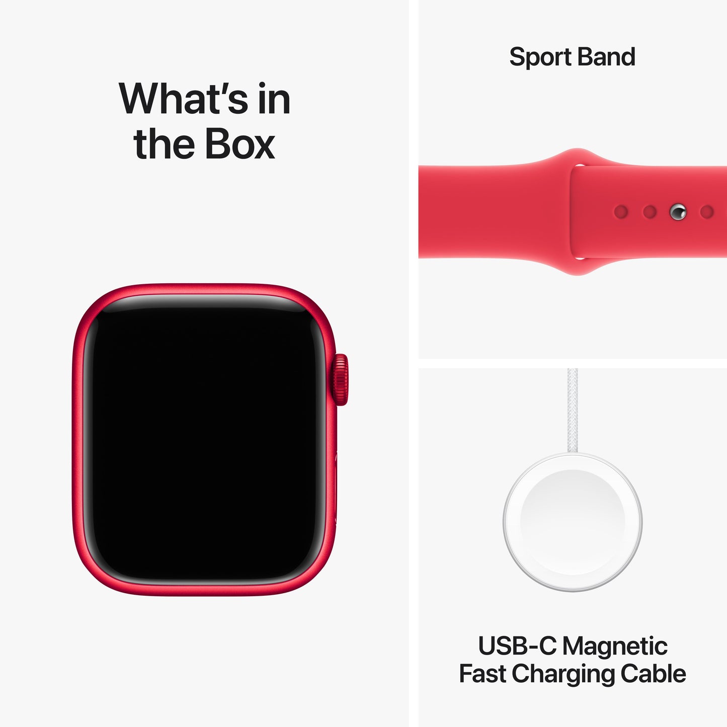 Apple Watch Series 9 GPS + Cellular 45mm (PRODUCT)RED Aluminium Case with (PRODUCT)RED Sport Band - S/M