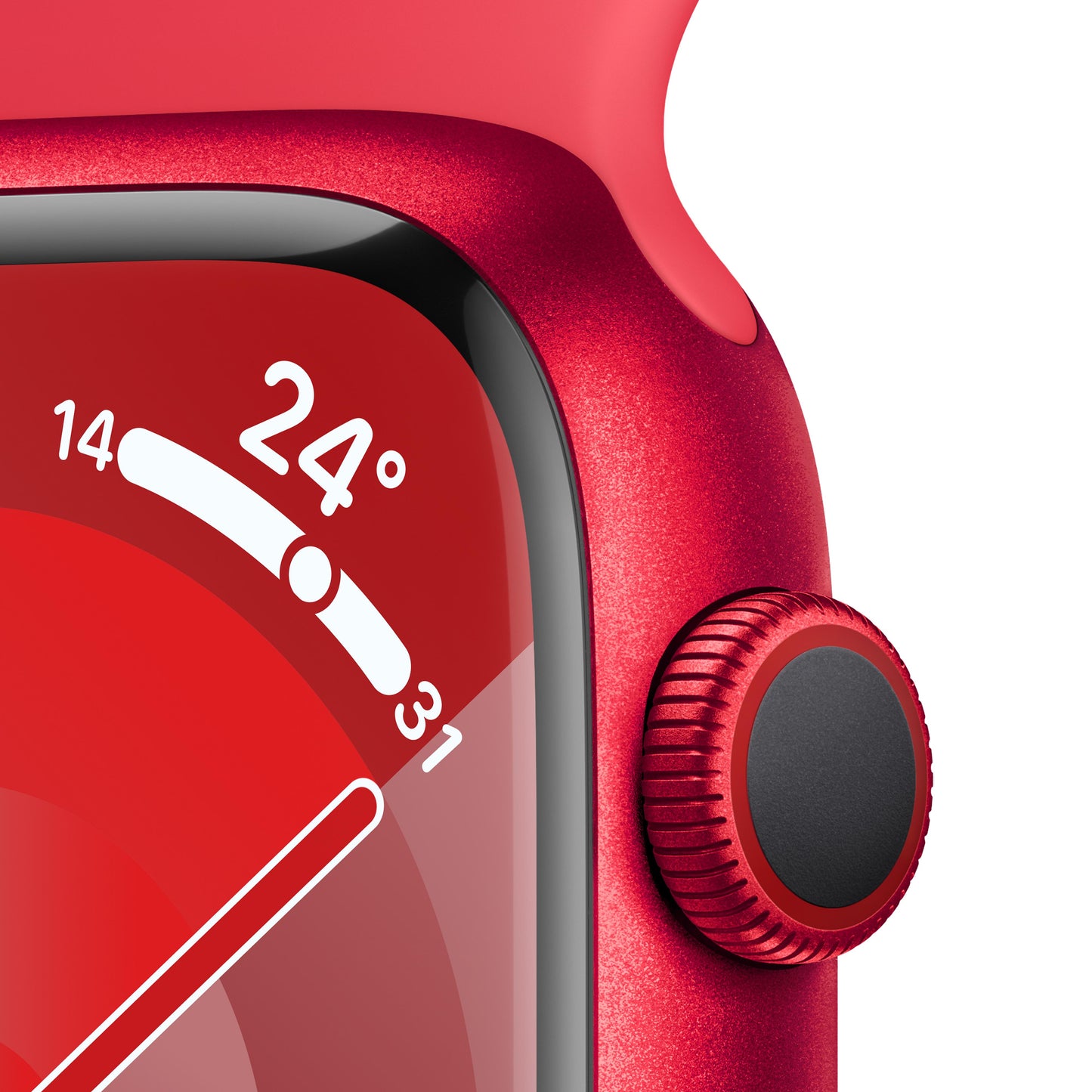 Apple Watch Series 9 GPS + Cellular 45mm (PRODUCT)RED Aluminium Case with (PRODUCT)RED Sport Band - S/M