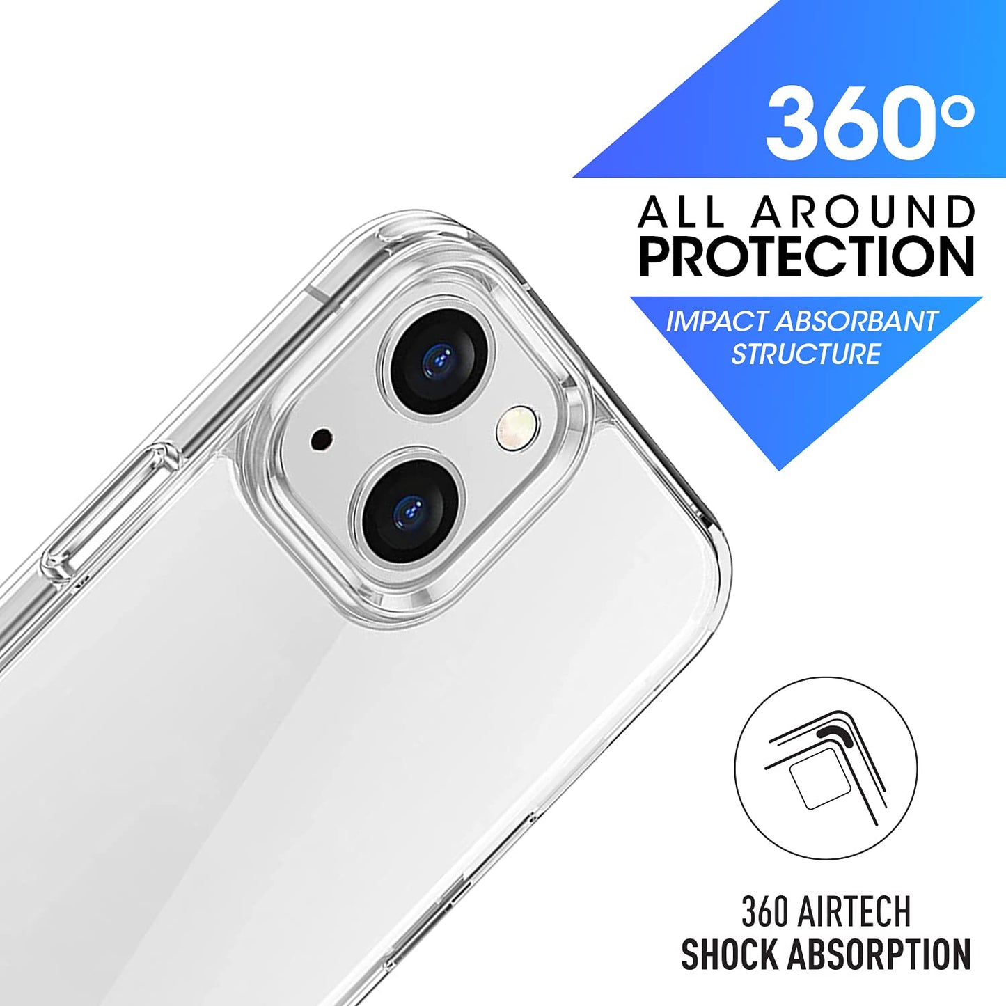 Gripp Clear Case For Apple Iphone 13 (6.1") - Transparent