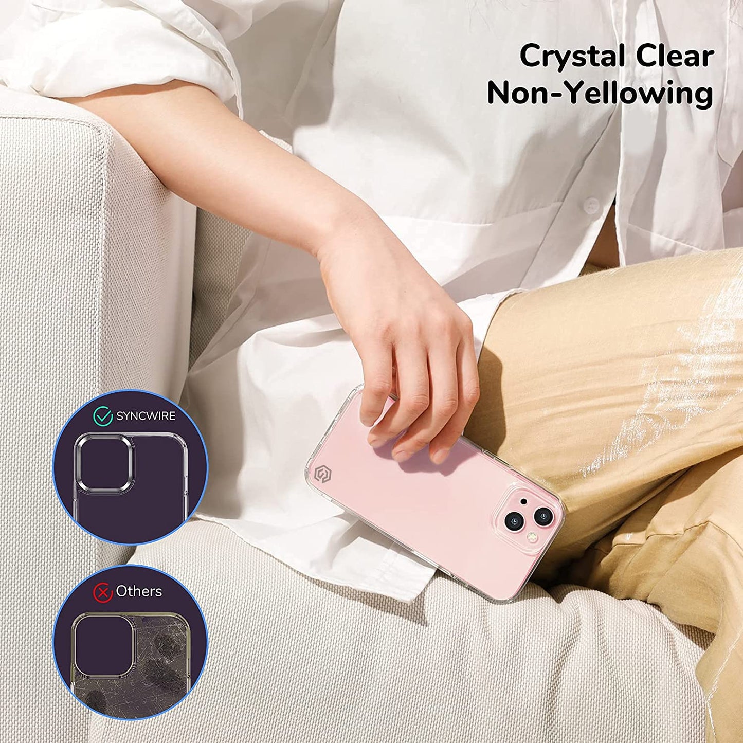 Gripp Clear Case For Apple Iphone 13 (6.1") - Transparent