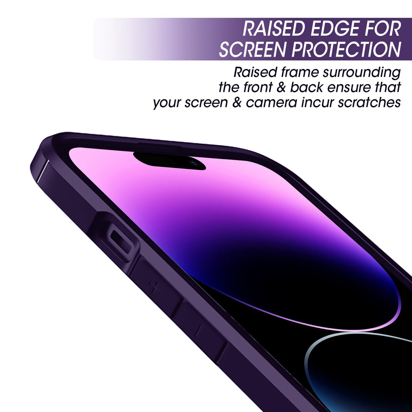 Gripp Defender Case For Apple Iphone 14 Pro Max (6.7") - Purple