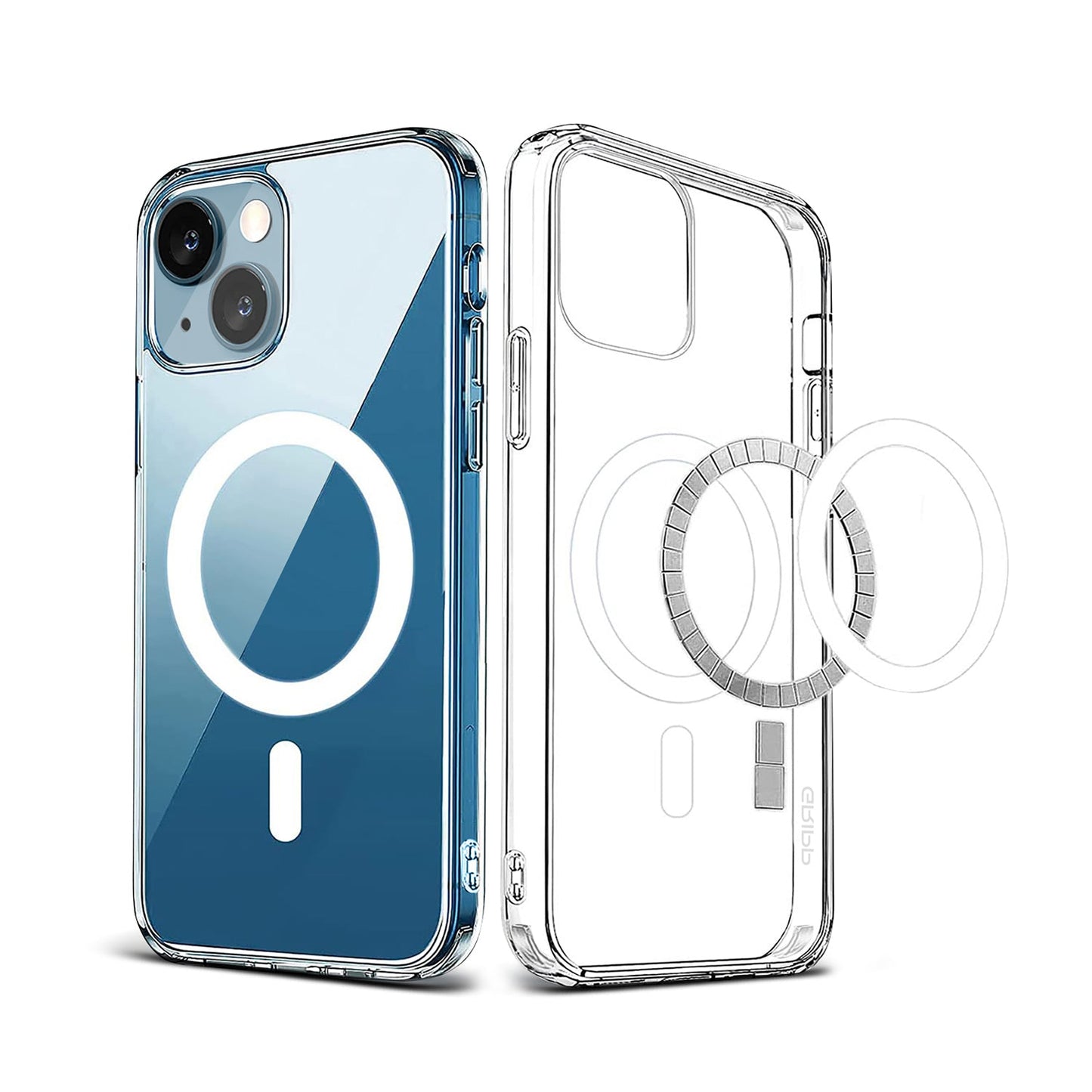 Gripp Clear Magsafe Case For Apple Iphone 14 Plus (6.7") With White Ring - Clear