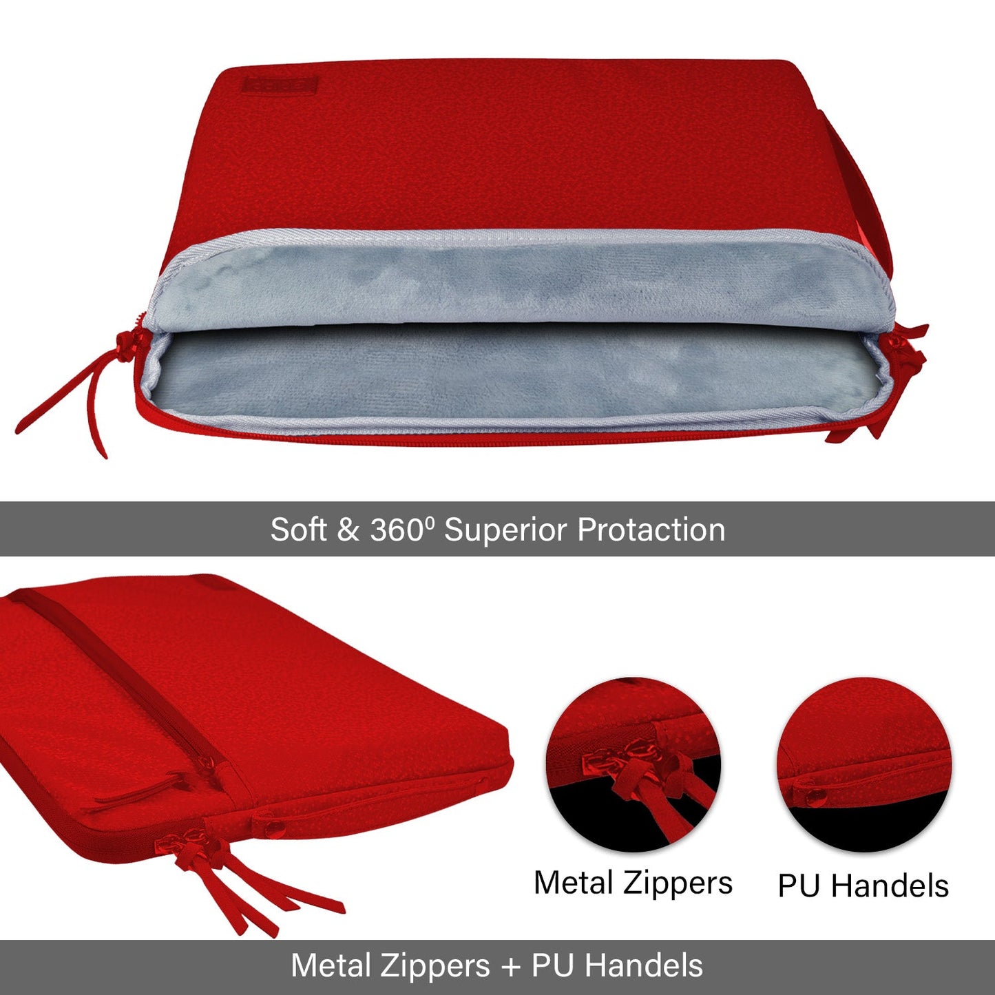 Gripp Cello Slim Sleeve For Apple Macbook 13" - Red