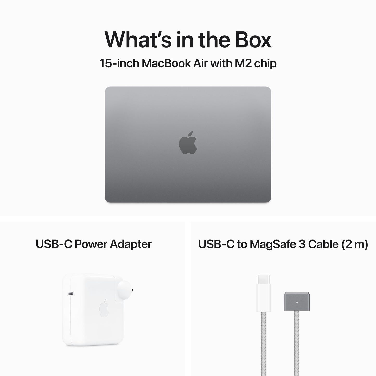 15-inch MacBook Air: Apple M2 chip with 8‑core CPU and 10‑core GPU, 512GB SSD - Space Grey