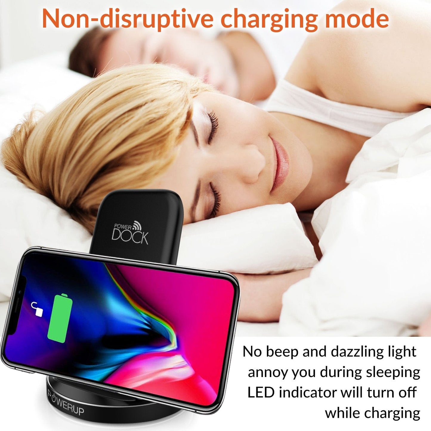 Powerup Wireless Charger Powerdock Dual Coil 10w Rapid Charger - Black