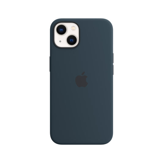 iPhone 13 Silicone Case with MagSafe - Abyss Blue