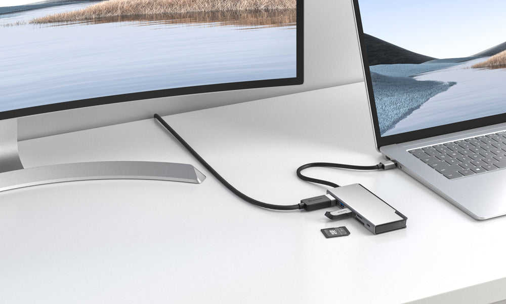 Alogic Usb-c Dock Uni With Power Delivery – Ultra Series – Space Grey; 1 X Hdmi For 4k@60hz, 2 X Usb 3.1 (Usb-a) Ports, 1 X Micro Sd And Sd Card Readers And 1 X Usb-c Port With Support For Up To 100w Of Power Delivery For Charging Your Laptop