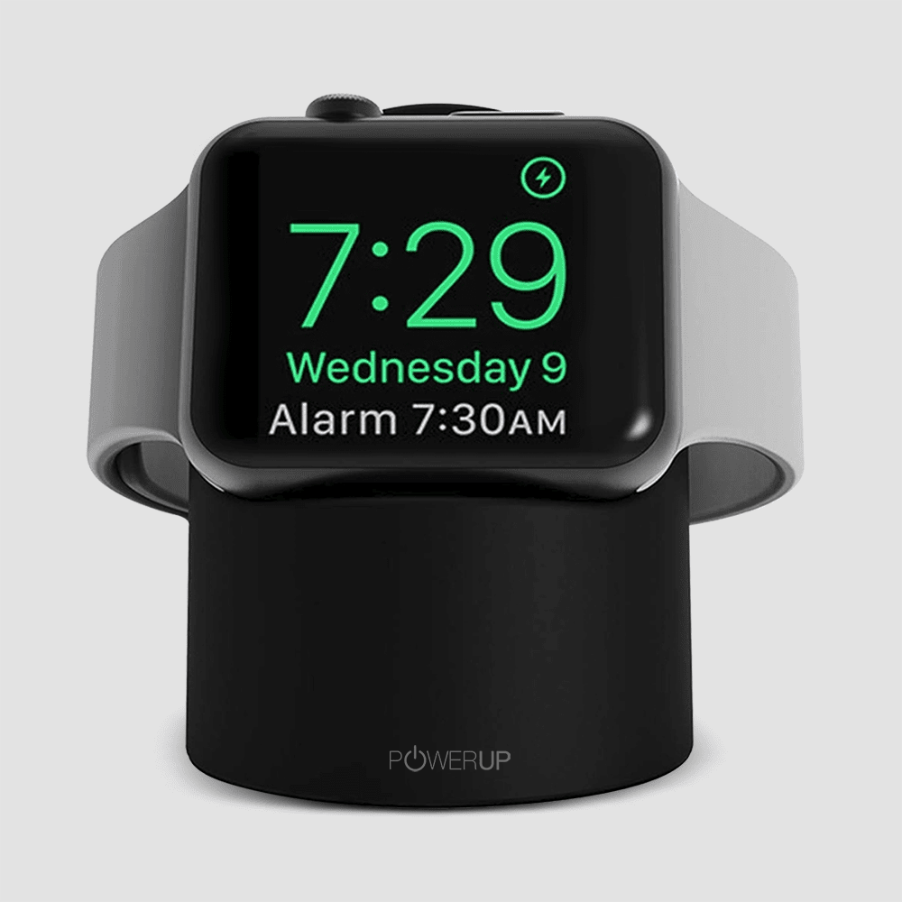 Powerup Apple Watch Charging Dock Black - Main Image