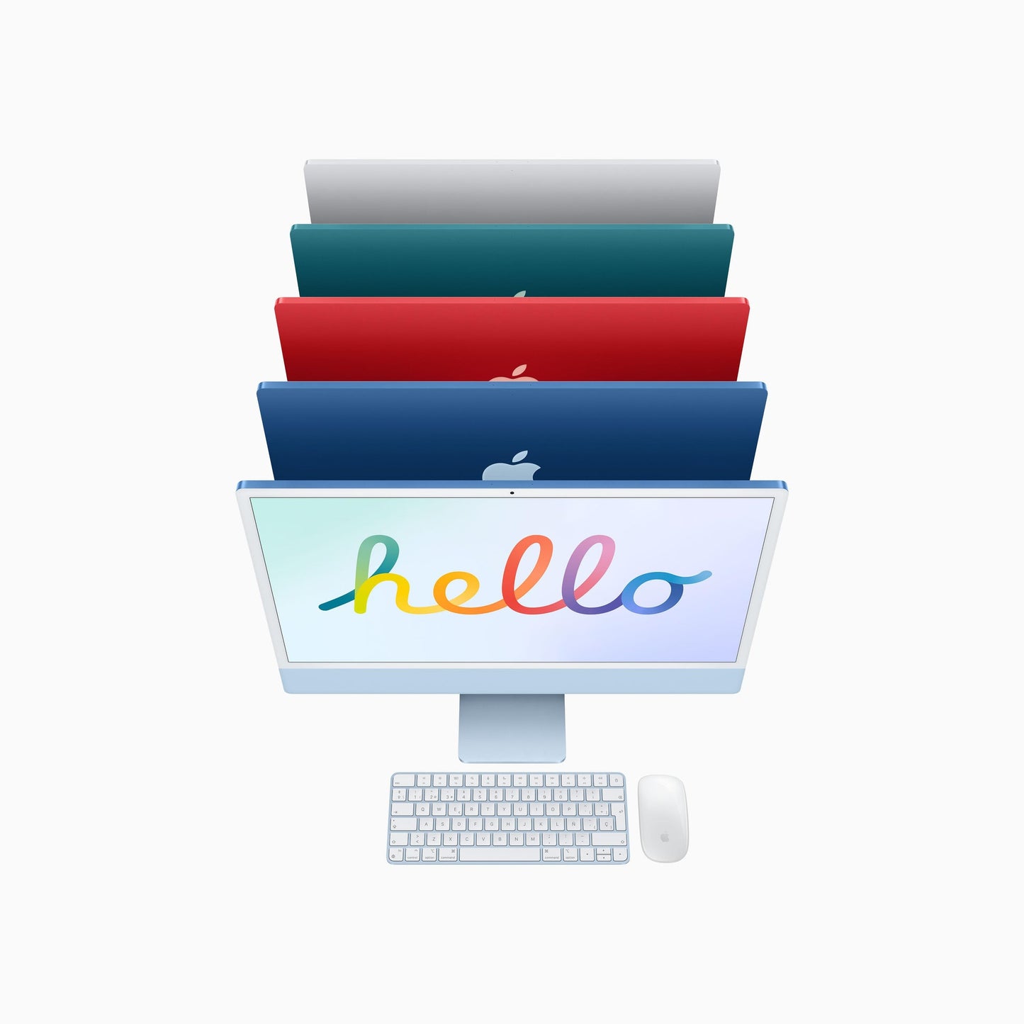 Apple iMac 24  with Retina 4.5K display: Apple M1 chip with 8-core CPU and 7-core GPU, 256GB - Blue