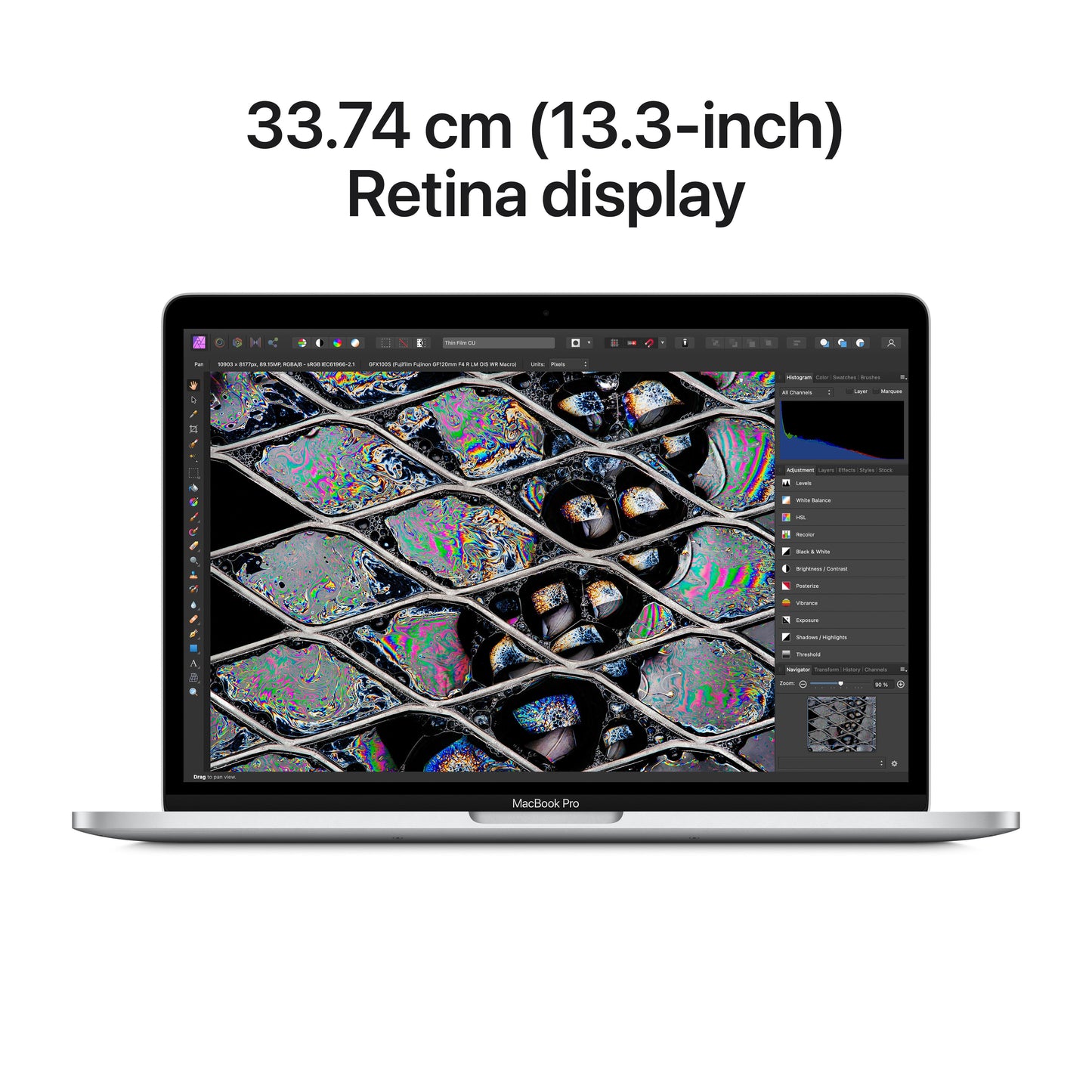 13-inch MacBook Pro: Apple M2 chip with 8‑core CPU and 10‑core GPU, 256GB SSD - Silver