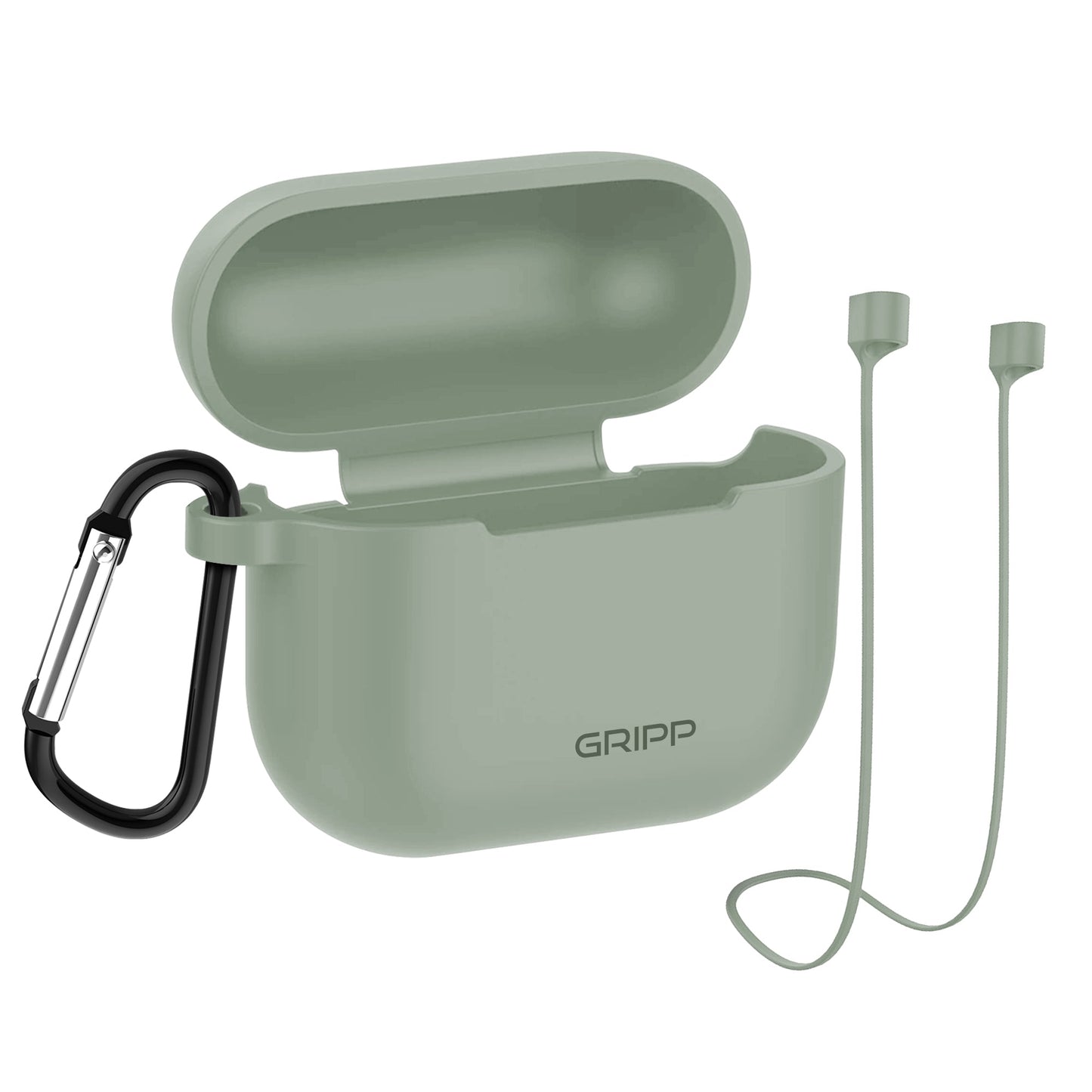 Gripp Airpods 3 Silicon Case + Strap + Keyring Hook - Green