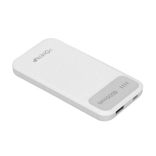 Powerup 6000mah Power Bank Enerpac6000 Duo-usb - Grey
