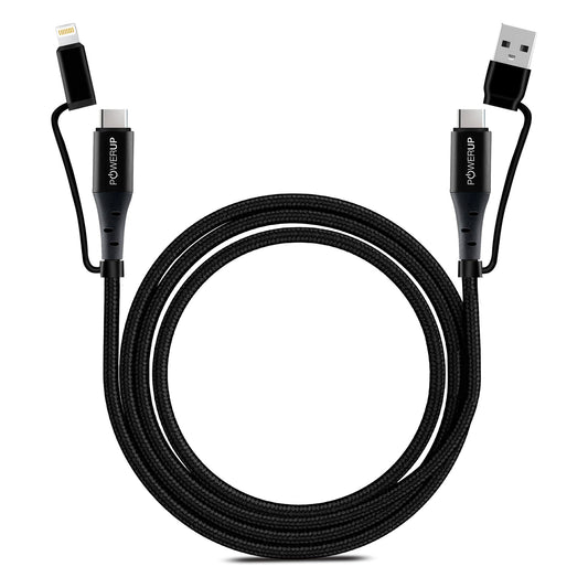 Powerup 4in1 1.5m Cable - Black